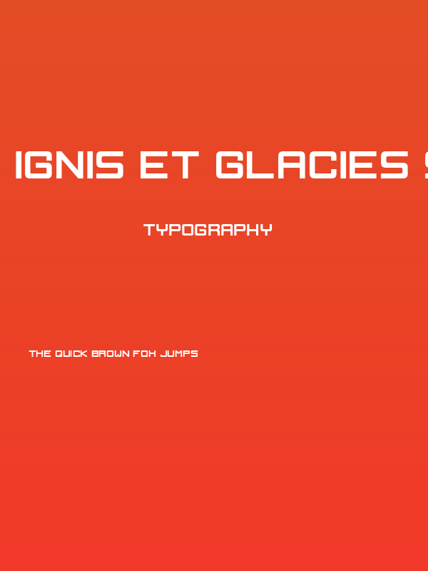 Ignis et Glacies Sharp Bold Poster
