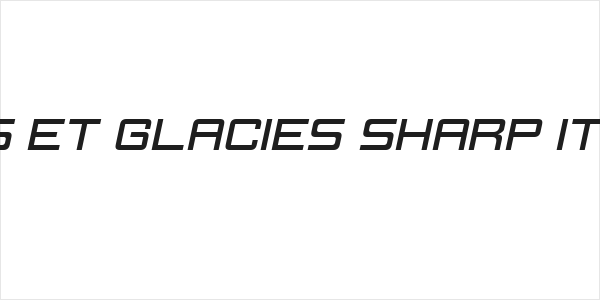 Ignis et Glacies Sharp Italic Logo