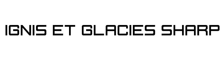 Ignis et Glacies Sharp Font