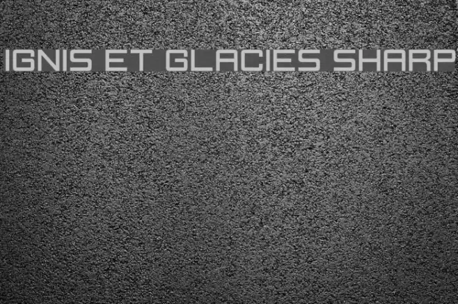 Ignis et Glacies Sharp Шрифта examples