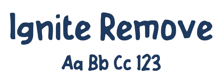 Ignite Remove Font Preview
