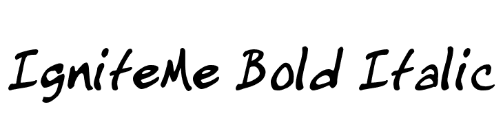 IgniteMe Bold Italic  Free Fonts Download