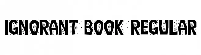Ignorant Book Regular  Frei Schriftart Herunterladen
