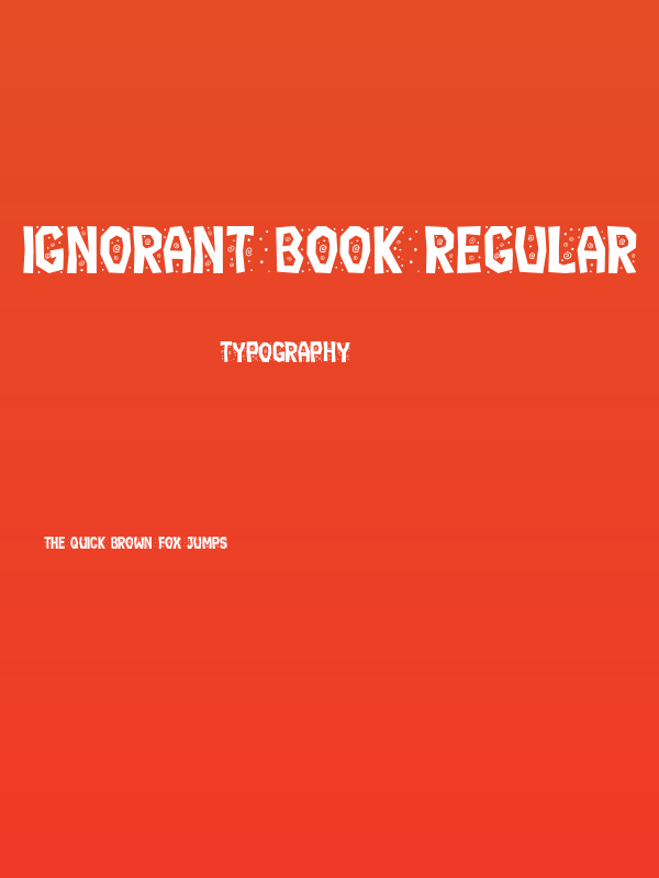 Ignorant Book Regular Poster