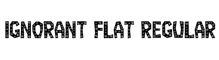 Ignorant Flat Regular  Скачать бесплатные шрифты