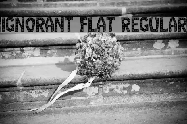 Ignorant Flat Regular Font examples