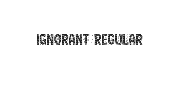Ignorant Regular Logo