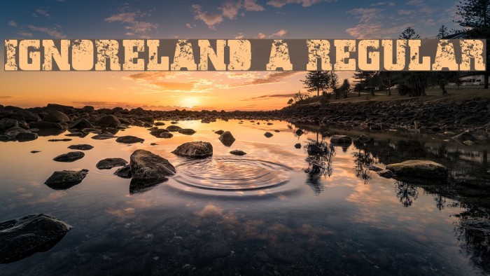 Ignoreland A Regular Font examples