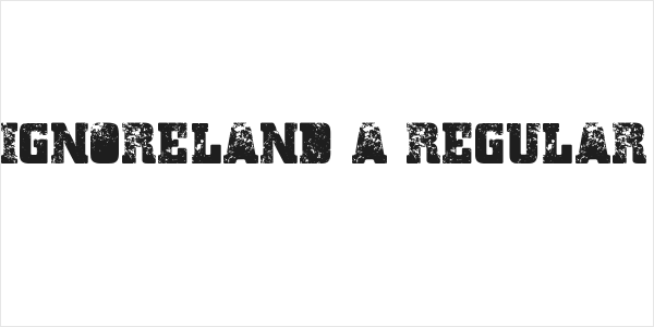Ignoreland A Regular Logo