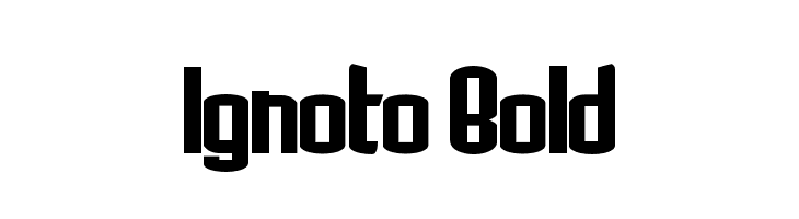Ignoto Bold  Free Fonts Download