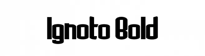 Ignoto Bold  Descarca Fonturi Gratis