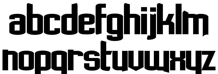 Ignoto Bold Font LOWERCASE