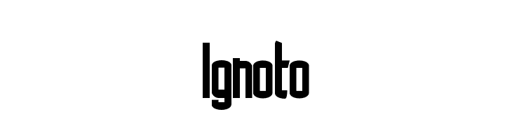 Ignoto  baixar fontes gratis