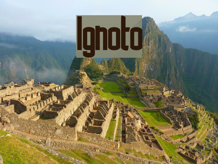 Ignoto Font examples