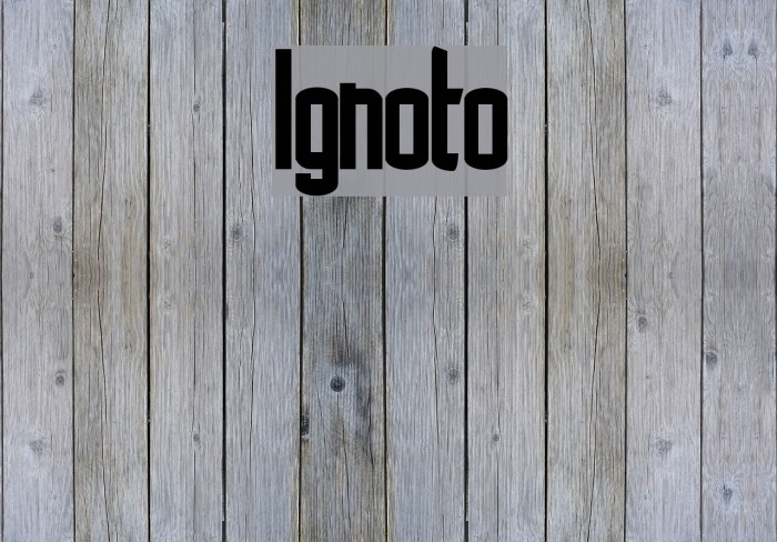 Ignoto Font examples