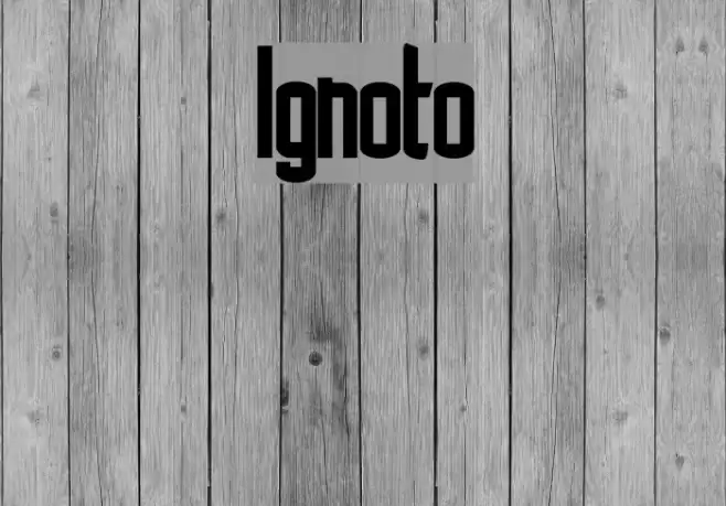 Ignoto フォント examples