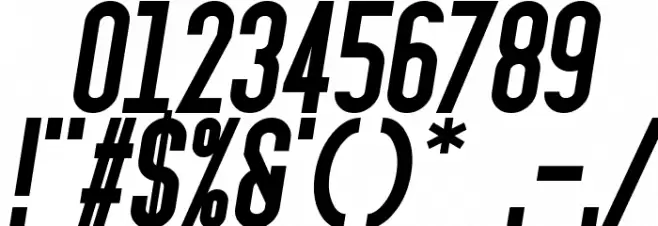 Ignotum Bold Italic Font OTHER CHARS