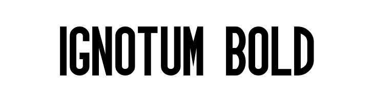 Ignotum Bold  नि: शुल्क फ़ॉन्ट्स डाउनलोड
