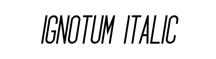 Ignotum Italic  Descarca Fonturi Gratis