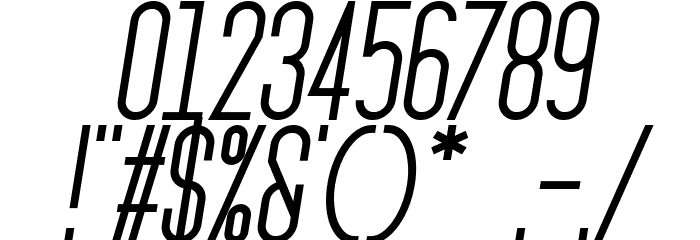 Ignotum Italic Font OTHER CHARS