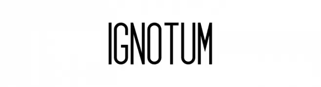 Ignotum  Frei Schriftart Herunterladen