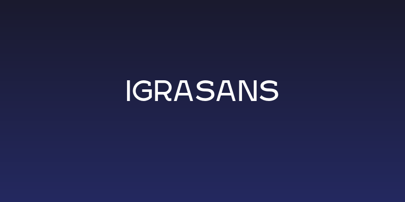 IgraSans Social Header