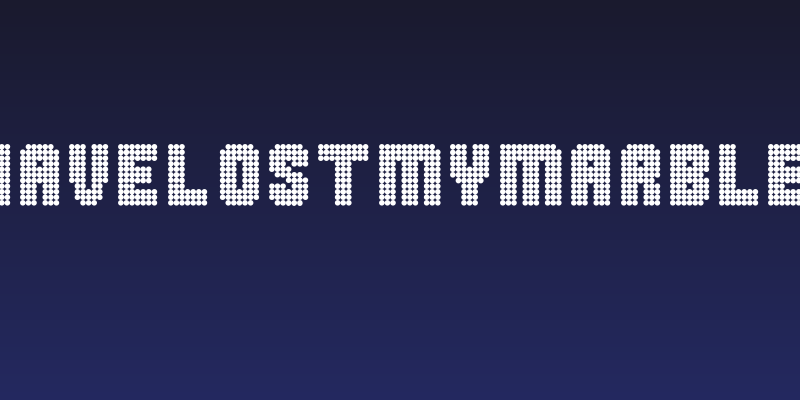 IHAVELOSTMYMARBLES Social Header