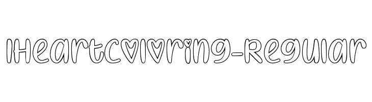 IHeartColoring-Regular  Fuentes Gratis Descargar