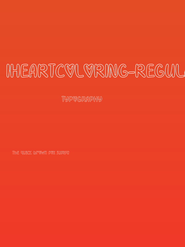 IHeartColoring-Regular Poster