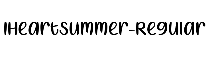 IHeartSummer-Regular  नि: शुल्क फ़ॉन्ट्स डाउनलोड