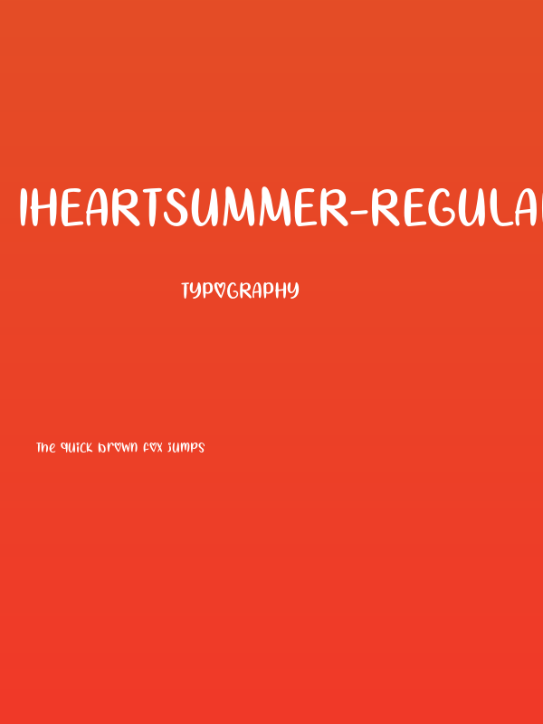 IHeartSummer-Regular Poster