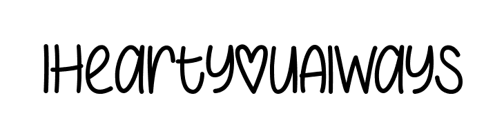 IHeartYouAlways  नि: शुल्क फ़ॉन्ट्स डाउनलोड