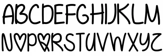 IHeartYouAlways Шрифта ВЕРХНИЙ