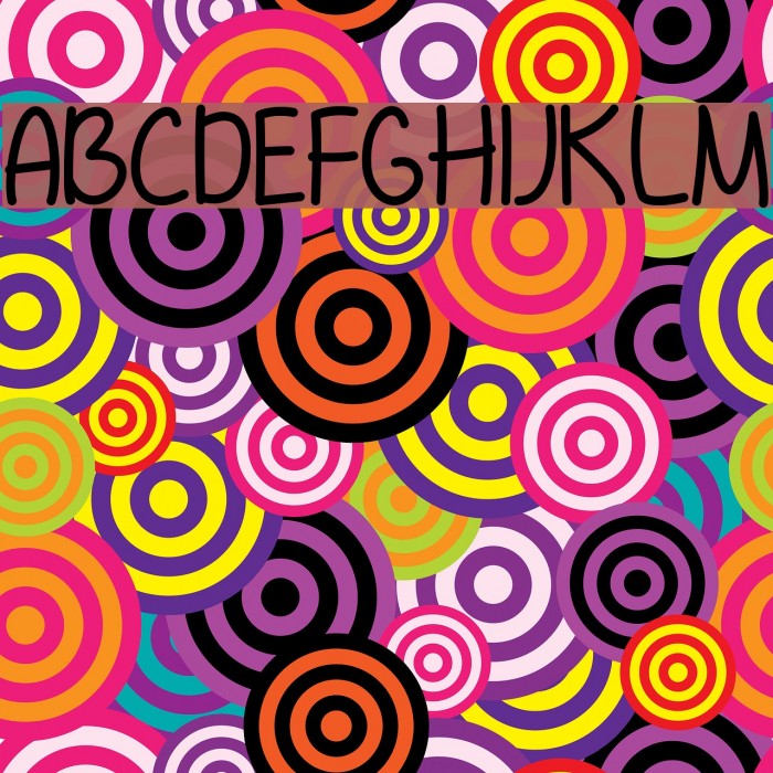 IHeartYouAlways Font examples