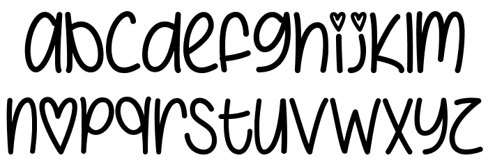 IHeartYouAlways Font LOWERCASE