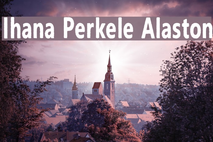 Ihana Perkele Alaston Font examples