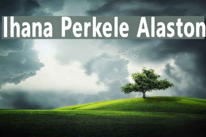 Ihana Perkele Alaston Font examples