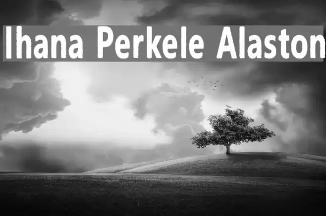 Ihana Perkele Alaston Font examples