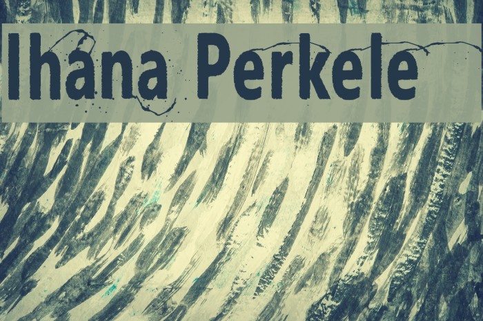 Ihana Perkele Шрифта examples