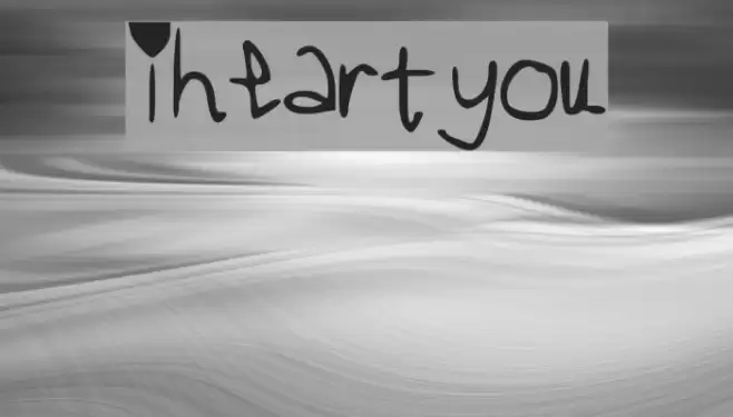 iheartyou Font examples