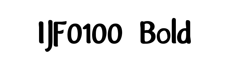 IJF0100 Bold Font