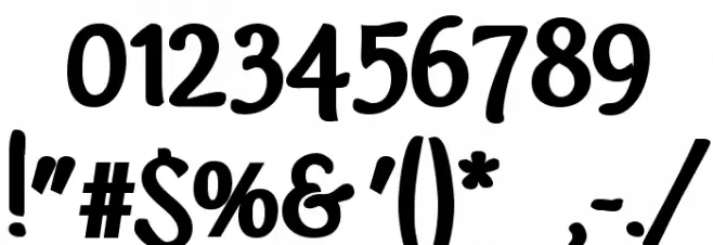 IJF0100 Bold Font OTHER CHARS