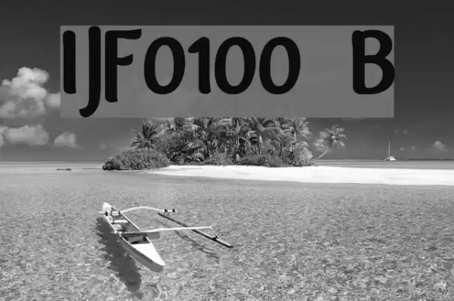 IJF0100 Bold Font examples