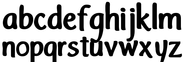 IJF0100 Bold Font LOWERCASE