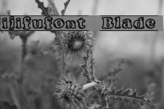 ijifufont Blade Font examples