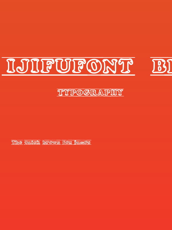 ijifufont  Blade Poster