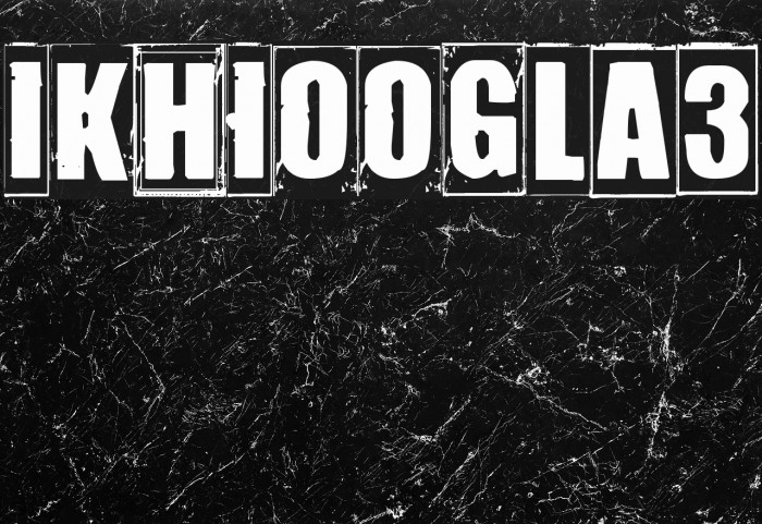 IKHIOOGLA3 Font examples
