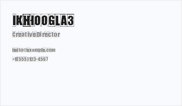 IKHIOOGLA3 Business Card