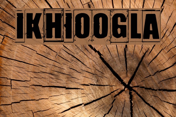 IKHIOOGLA Font examples