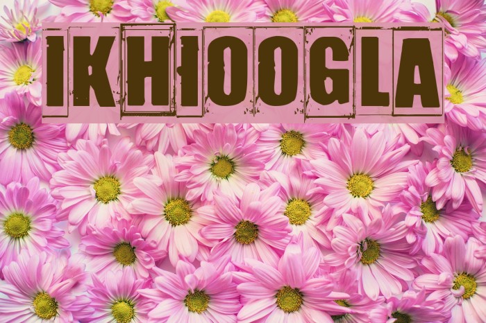 IKHIOOGLA Font examples